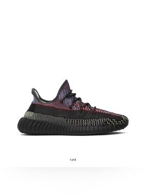 NO BOX NO SOLE USED 350 V2 Yecheil Black US 12 Yeezy Runners